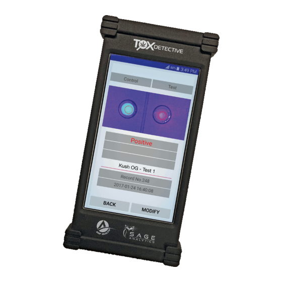 SAGE ANALYTICS TOX DETECTIVE INSTRUCTION MANUAL Pdf Download ManualsLib