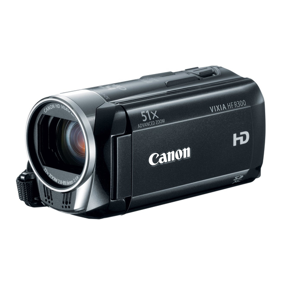 Canon Vixia HF-R300 Manual