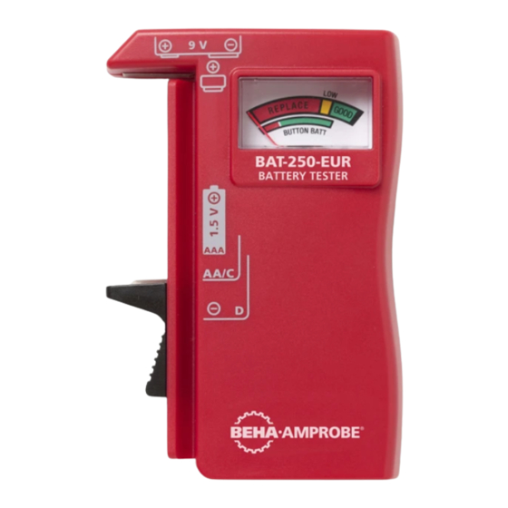 BEHAAMPROBE BAT250EUR MANUAL Pdf Download ManualsLib