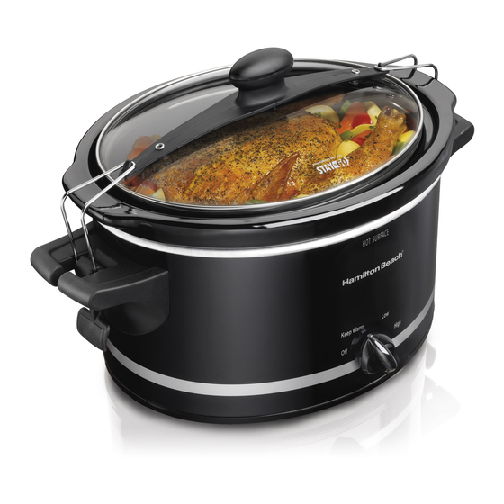 HAMILTON BEACH STAY OR GO SC06 OPERATION MANUAL Pdf Download ManualsLib