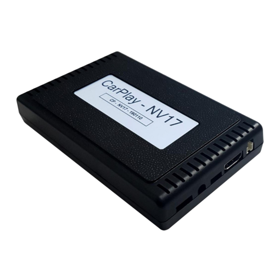 CarNavi-Tech CarPlay NV17 Manual