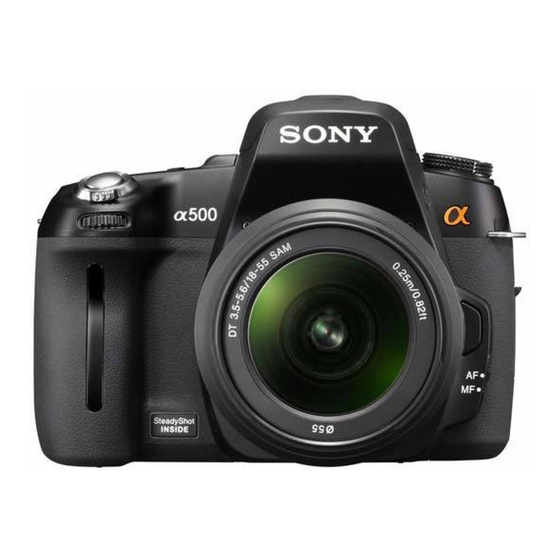 Sony a550 Instruction Manual