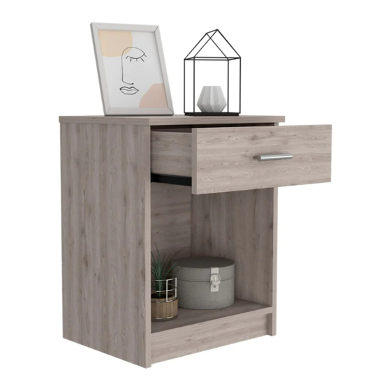 TUHOME Furniture ECO NIGHTSTAND Assembly Instructions Manual