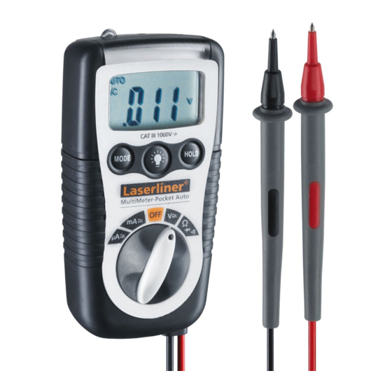 LaserLiner MultiMeter-Pocket Manual