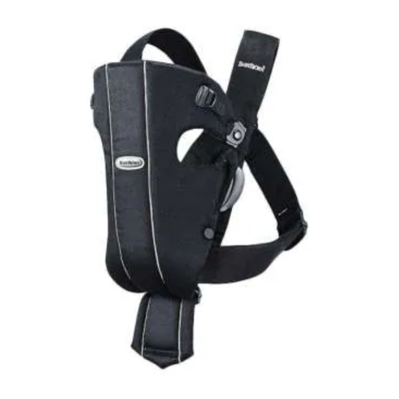 BabyBjorn BaByBjörn Baby Carrier Origina Manuel Du Propriétaire