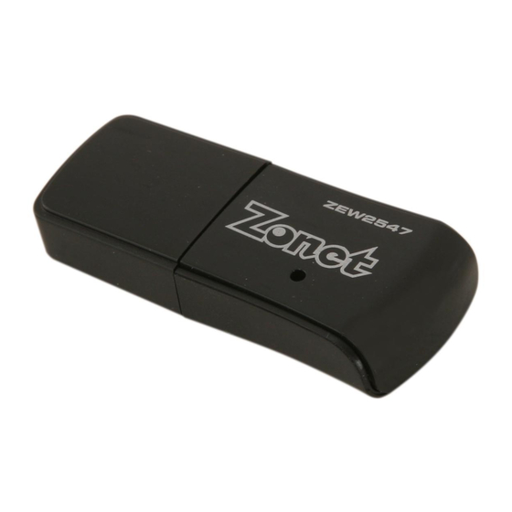 Zonet ZEW2547 User Manual