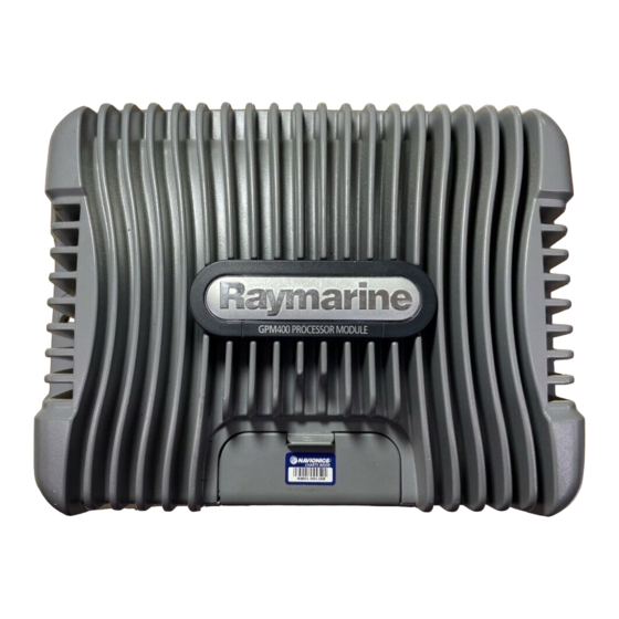 Raymarine GPM400 Manuals
