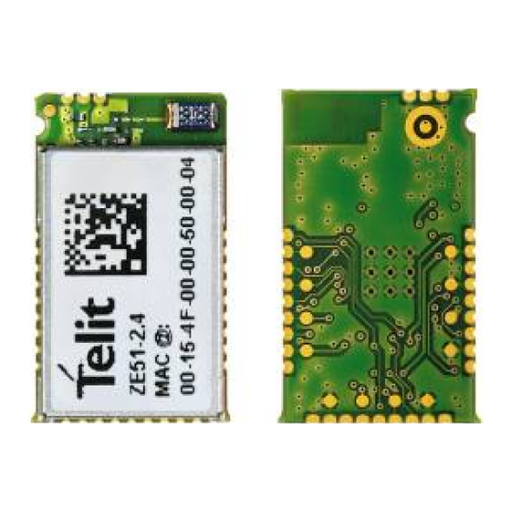Telit Wireless Solutions ZE51-2.4 User Manual