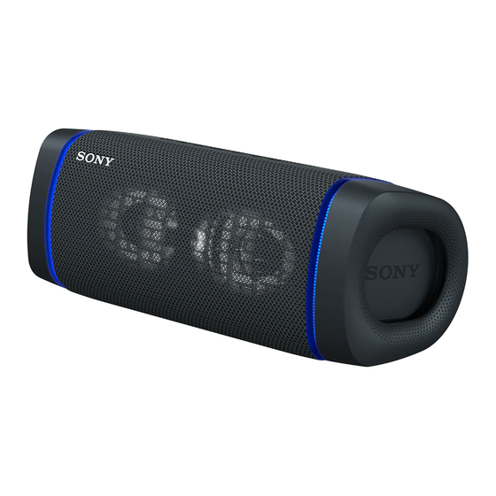 SONY SRSXB33 REFERENCE MANUAL Pdf Download ManualsLib
