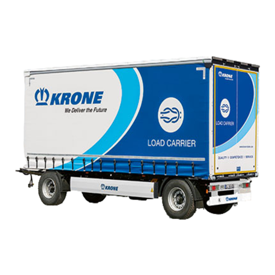 Krone LOAD CARRIER Operating Instructions Manual
