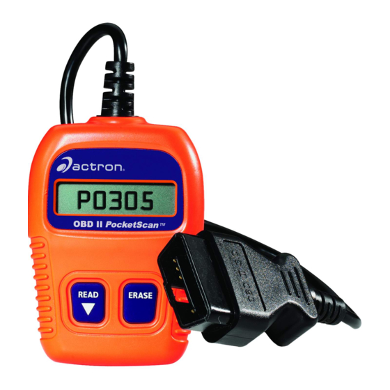 ACTRON CP9125 USER MANUAL Pdf Download ManualsLib