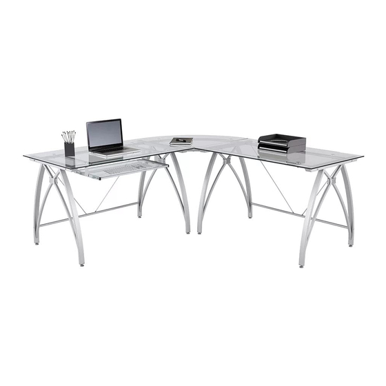 REALSPACE VISTA LSHAPED DESK ASSEMBLY INSTRUCTIONS AND WARRANTY