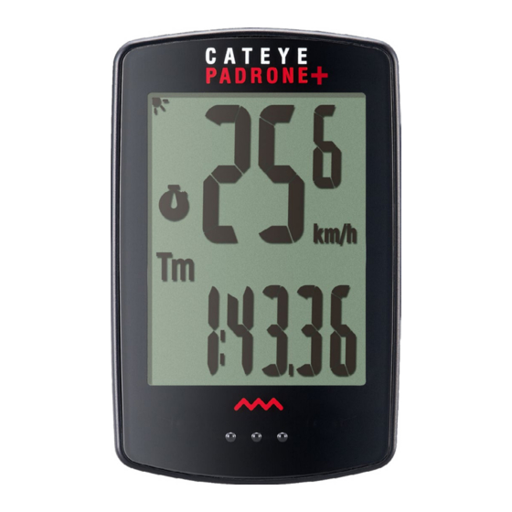 CATEYE PADRONE+ CCPA110W INSTRUCTIONS MANUAL Pdf Download ManualsLib