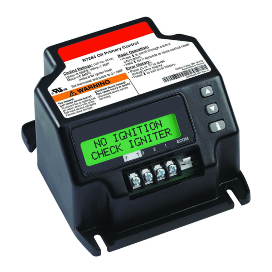 RESIDEO R7284 SERIES QUICK REFERENCE MANUAL Pdf Download ManualsLib