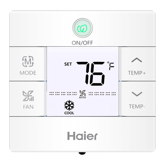Haier QACT17A Installation And Operation Manual