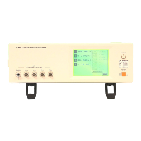 HIOKI 353250 INSTRUCTION MANUAL Pdf Download ManualsLib