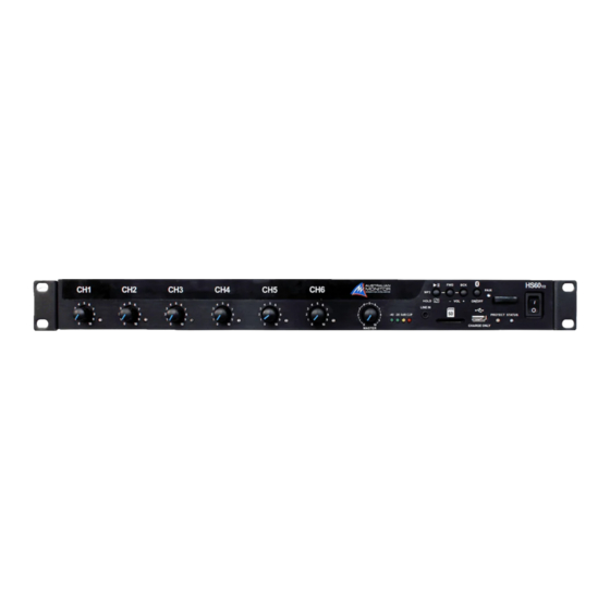 AUSTRALIAN MONITOR HSv2 Series Installation And Operation Manual