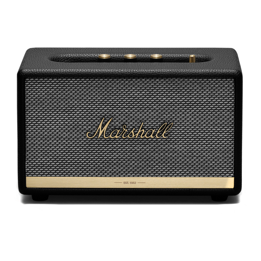 Marshall Acton II Voice with the Google Assistant built-in Manual