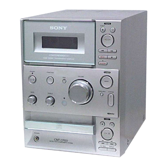 Sony HCD-CP101 Service Manual