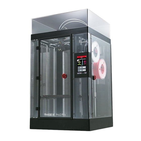 RAISE 3D Pro2 Series Quick Start Manual