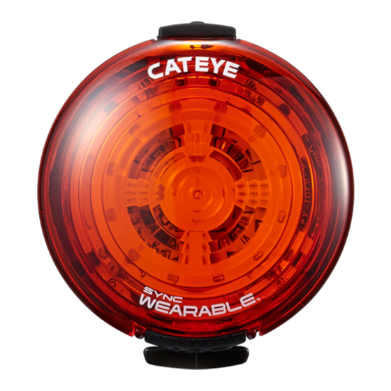Cateye Sync Wearable SL-NW100 Manual