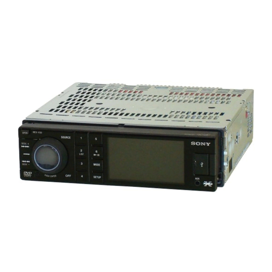 Sony MEX-V30 Service Manual