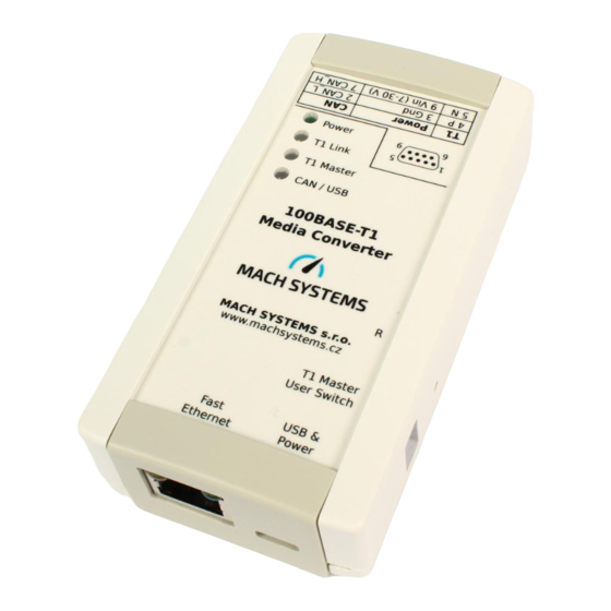 MACH SYSTEMS 100BASE-T1 User Manual