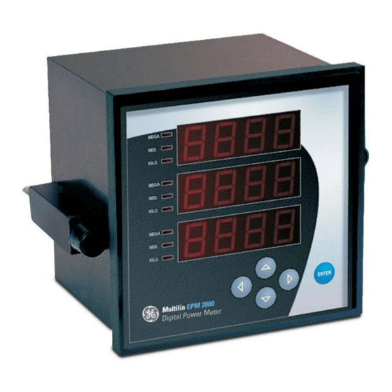 GE MULTILIN EPM 2000 SERIES INSTRUCTION MANUAL Pdf Download ManualsLib