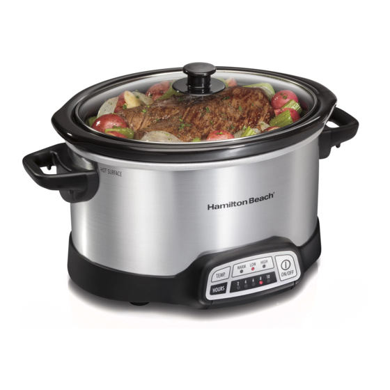 HAMILTON BEACH 33660 MANUAL Pdf Download ManualsLib