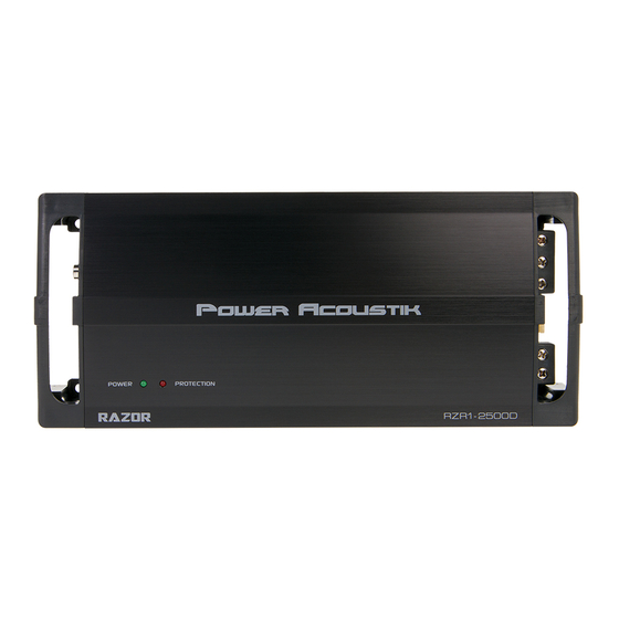 POWER ACOUSTIK RAZOR RZR12500D MANUAL Pdf Download ManualsLib