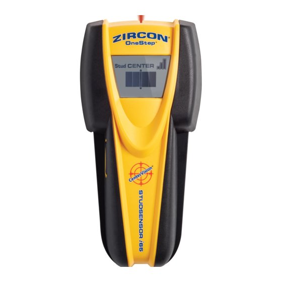ZIRCON STUDSENSOR QUICK START MANUAL Pdf Download ManualsLib