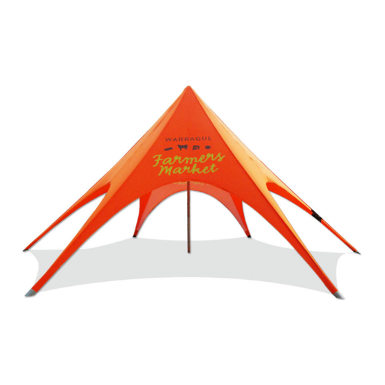 Extreme marquees 12m Single Pole Star Shade Installation Instructions Manual
