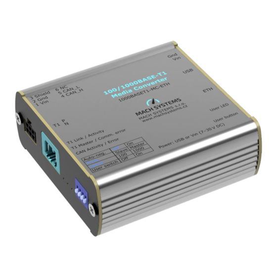 MACH SYSTEMS 100BASE-T1 User Manual