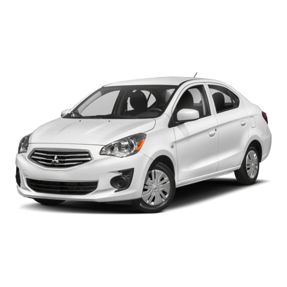 Mitsubishi MOTORS Mirage G4 2019 Manuals