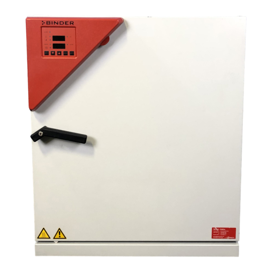 Binder 9040-0078 Operating Manual