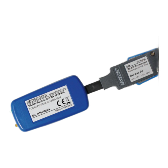 Ahlborn ALMEMO ZA 1719 WL Manuals