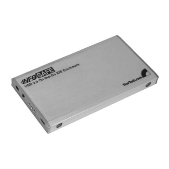 StarTech.com InfoSafe IDECASE25OTG Instruction Manual