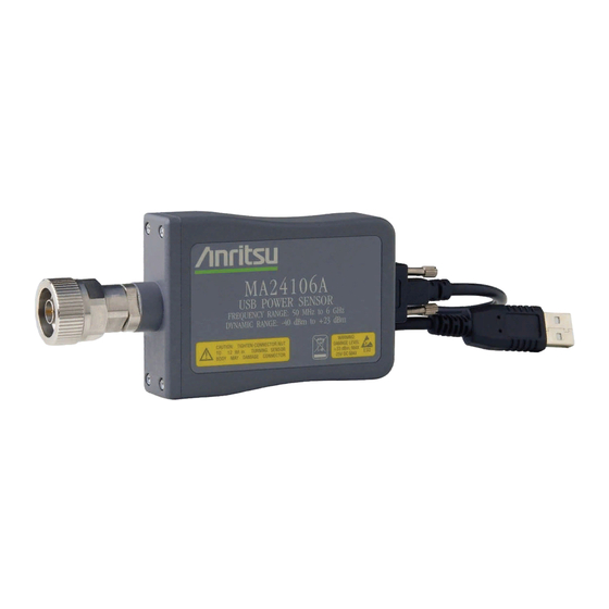 Anritsu PowerXpert MA24105A Quick Start Manual