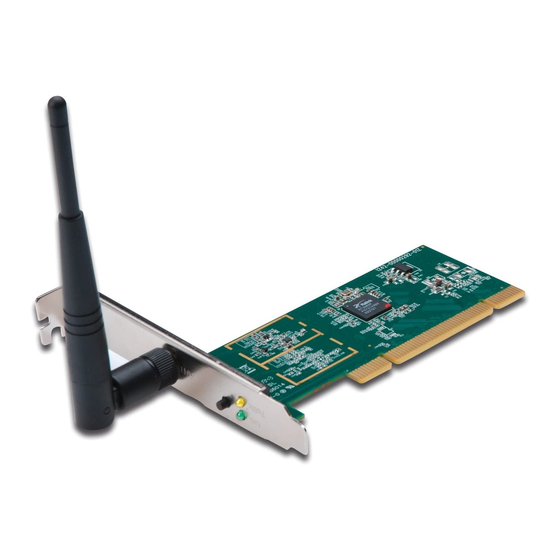 DIGITUS WIRELESS 150N PCI ADAPTER MANUAL Pdf Download | ManualsLib