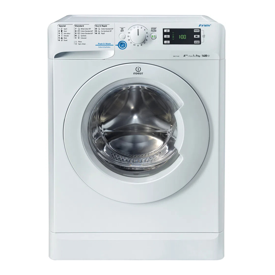 INDESIT XWE 91483 INSTRUCTIONS FOR USE MANUAL Pdf Download | ManualsLib