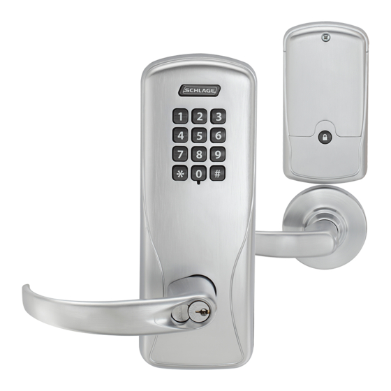 SCHLAGE AD200CY USER MANUAL Pdf Download ManualsLib