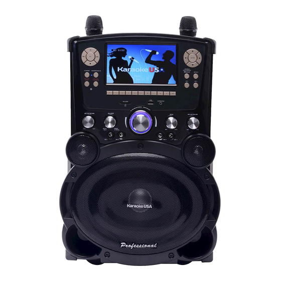 KARAOKE USA GP978 USER MANUAL Pdf Download ManualsLib