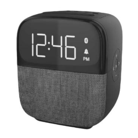 capello cr60 tune clock radio with bluetooth speaker