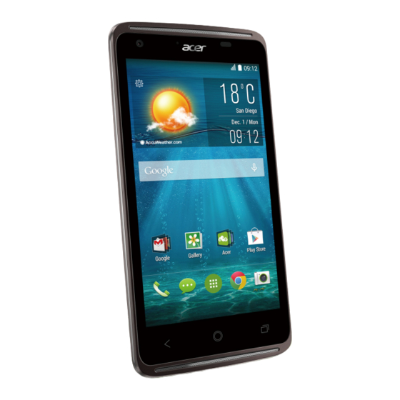 Acer Liquid Z410 Manual