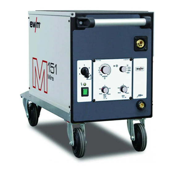 EWM MIRA 151 OPERATING INSTRUCTIONS MANUAL Pdf Download ManualsLib