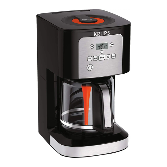 Krups Essential Brewer 12-Cup Digital Drip Coffee Maker | Stainless Steel - EC771D50