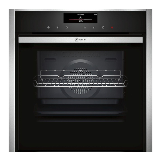 NEFF B48FT78H0B Built-in Oven Manuals