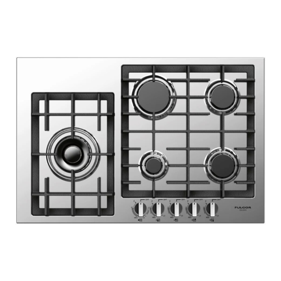 User Manuals: Fulgor Milano F4GK30S1 Gas Cooktop