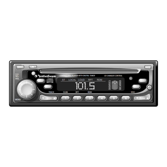 Rockford Fosgate RFX8320 Installation Reference Sheet