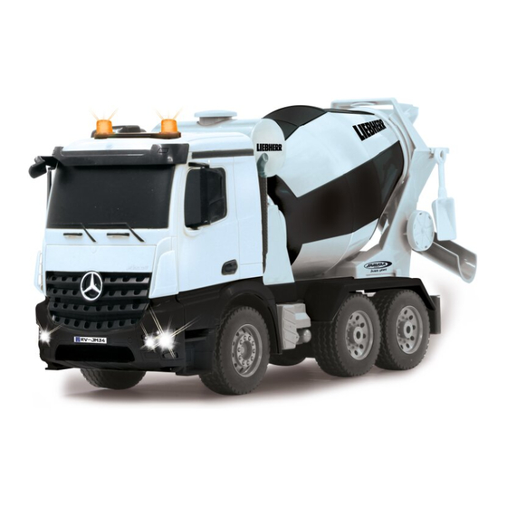 Jamara Betonmischer Mercedes-Benz Arocs Liebherr Instructions Manual